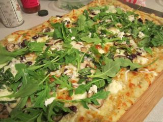 Homemade pizza and wine night